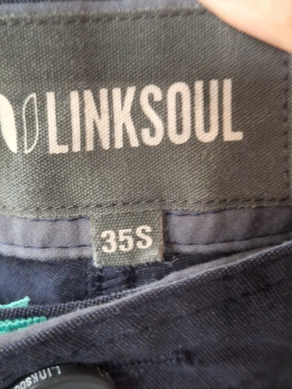 Linksoul Boardwalker Chino Pants Mens 35Sx30 Blue Golf Performance Lightweight